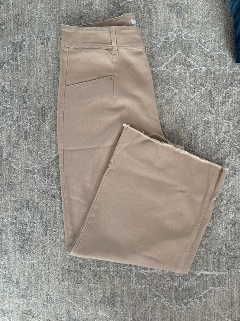 Forever 21 Wide Leg Pants with raw hem